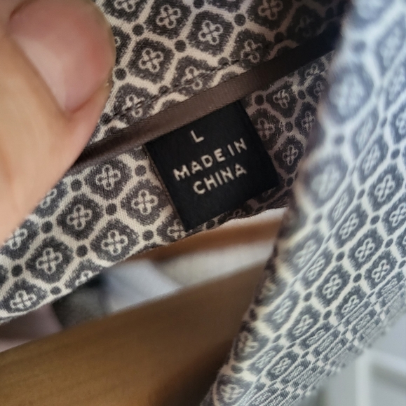 Zachary Prell Modern Mosiac Geometric Print Button Down Shirt - Picture 10 of 12